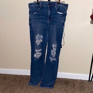 Ripped American Eagle jeans.